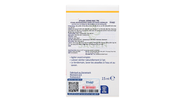 Lăn khử mùi Etiaxil giúp khử mùi hôi dưới cánh tay cho da thường chai 15ml