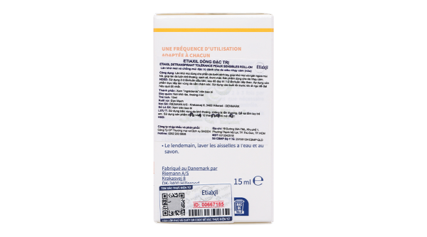 Lăn khử mùi Etiaxil giúp khử mùi hôi dưới cánh tay cho da siêu nhạy cảm chai 15ml
