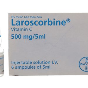 Dung dịch tiêm Laroscorbine 500mg/5ml ngừa thiếu vitamin C (6 ống x 5ml)
