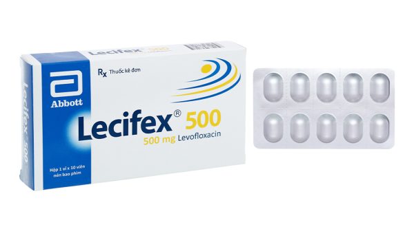 Lecifex Abbott 500mg trị nhiễm khuẩn nhẹ, vừa và nặng (1 vỉ x 10 viên)