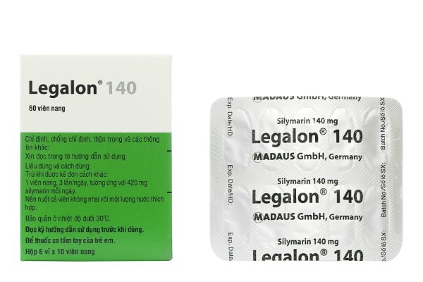 Legalon 140 hỗ trợ trị bệnh lý về gan (6 vỉ x 10 viên)