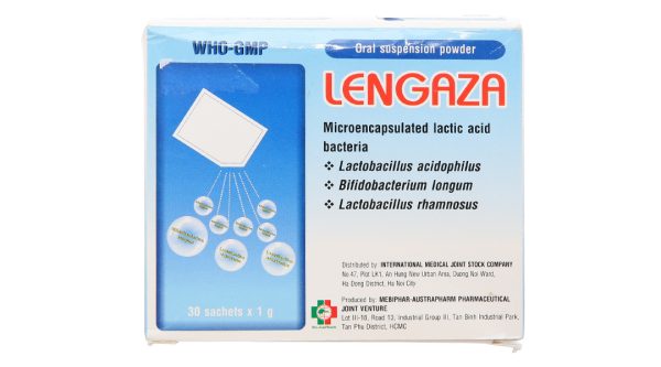 Bột pha hỗn dịch Lengaza bổ sung lợi khuẩn đường tiêu hóa (30 gói x 1g)