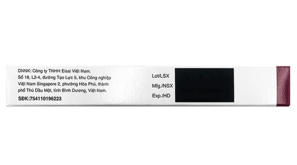 Lenvima 10mg điều trị ung thư tuyến giáp, ung thư tế bào gan, thận (2 vỉ x 10 viên)