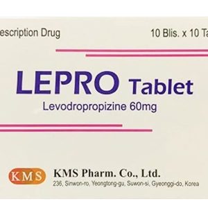 Lepro Tablet 60mg điều trị ho do các bệnh đường hô hấp (10 vỉ x 10 viên)