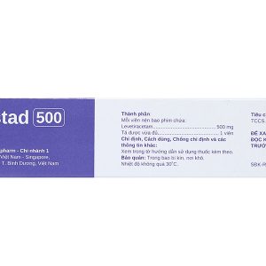 Levetstad 500 trị động kinh (3 vỉ x 10 viên)