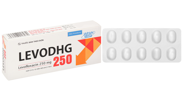 LevoDHG 250 trị nhiễm khuẩn (3 vỉ x 10 viên)