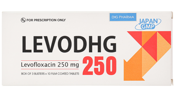 LevoDHG 250 trị nhiễm khuẩn (3 vỉ x 10 viên)
