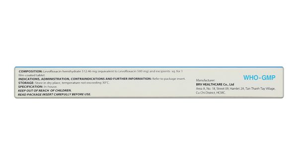 Levoleo 500 điều trị nhiễm khuẩn (1 vỉ x 10 viên)