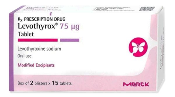 Levothyrox 75µg điều trị bướu giáp đơn thuần lành tính (2 vỉ x 15 viên)