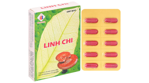 Linh Chi Domesco tăng cường chức năng gan, điều hòa huyết áp (4 vỉ x 10 viên)