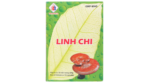 Linh Chi Domesco tăng cường chức năng gan, điều hòa huyết áp (4 vỉ x 10 viên)