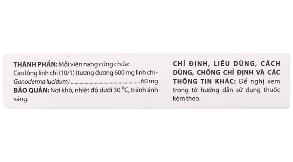 Linh Chi Domesco tăng cường chức năng gan, điều hòa huyết áp (4 vỉ x 10 viên)