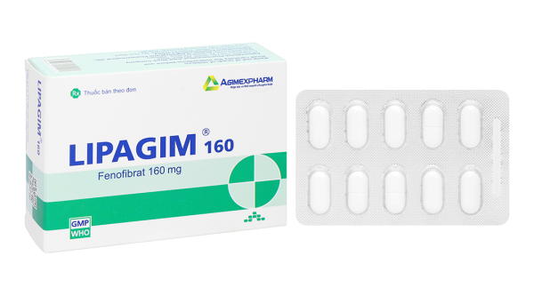Lipagim 160 điều trị tăng Lipid máu (3 vỉ x 10 viên)