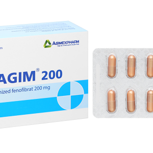 Lipagim 200 trị tăng mỡ máu như tăng Triglycerid, tăng Lipid hỗn hợp (3 vỉ x 10 viên)