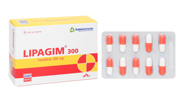 Lipagim 300 điều trị rối loạn mỡ máu, rối loạn Lipoprotein máu (3 vỉ x 10 viên)