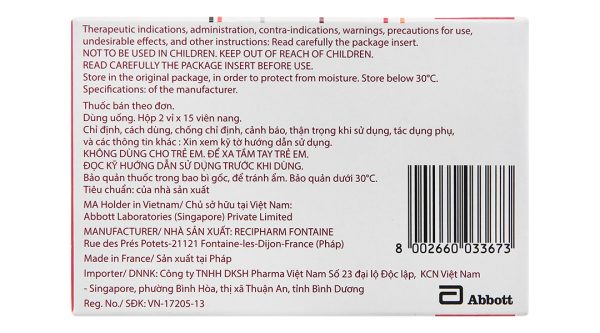 Lipanthyl 200m trị tăng mỡ máu (2 vỉ x 15 viên)