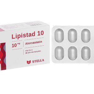 Lipistad 10 trị rối loạn mỡ máu (3 vỉ x 10 viên)