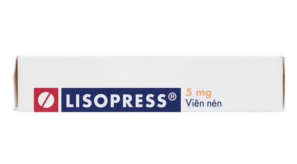 Lisopress 5mg trị tăng huyết áp, suy tim (2 vỉ x 14 viên)