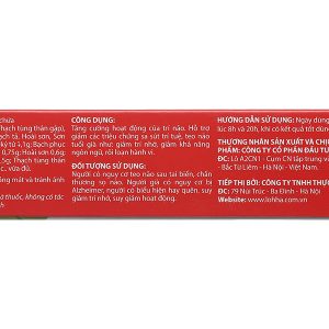 Lohha Trí Não hỗ trợ giảm triệu chứng sa sút trí tuệ, teo não hộp 30 viên