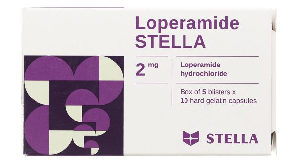 Loperamide Stella 2mg trị tiêu chảy (5 vỉ x 10 viên)