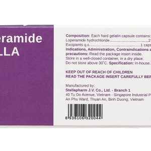 Loperamide Stella 2mg trị tiêu chảy (5 vỉ x 10 viên)