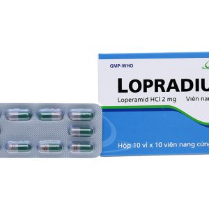 Lopradium 2mg trị tiêu chảy (10 vỉ x 10 viên)