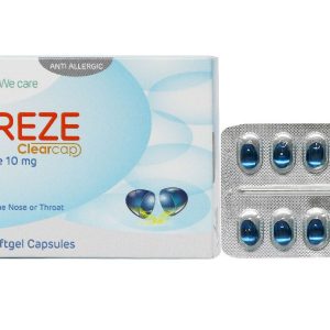 Loreze Clearcap 10mg trị triệu chứng viêm mũi dị ứng, mày đay (5 vỉ x 10 viên)