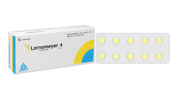 Lornomeyer 4 giảm đau, kháng viêm xương khớp (3 vỉ x 10 viên)
