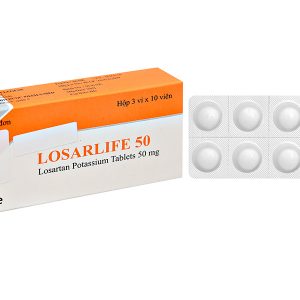 Losarlife 50 trị tăng huyết áp (3 vỉ x 10 viên)