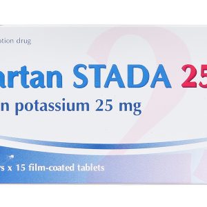 Losartan Stada 25mg trị tăng huyết áp (2 vỉ x 15 viên)
