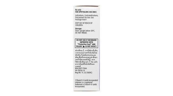 Hỗn dịch nhỏ mắt Lotemax 0.5% trị viêm kết mạc mí mắt, viêm giác mạc 5ml