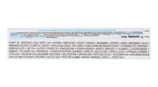 Kem dưỡng La Roche-Posay Effaclar Duo+ M giảm mụn hiệu quả tube 7.5 ml