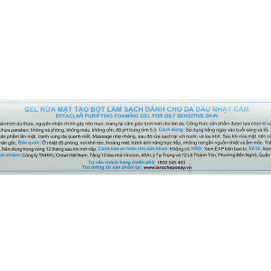 Gel rửa mặt La Roche-Posay làm sạch da dầu nhạy cảm chai 400ml