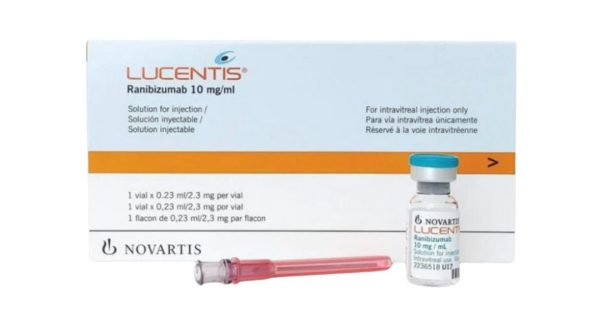 Dung dịch tiêm Lucentis 2.3mg/0.23ml trị thoái hóa hoàng điểm tân mạch tuổi già chai 0,23ml