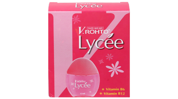 Dung dịch nhỏ mắt V.Rohto Lycée trị đỏ mắt, ngứa mắt, mỏi mắt lọ 13ml