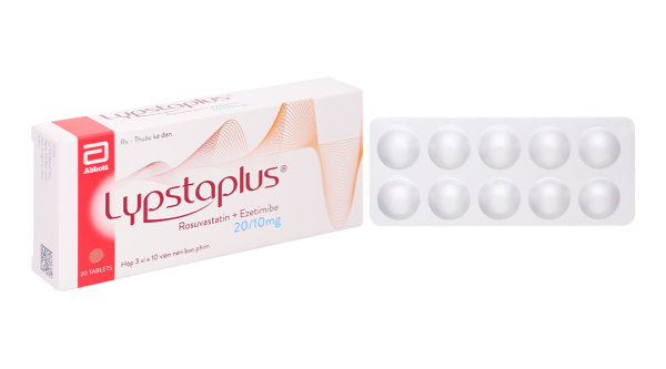 Lypstaplus 20/10mg điều trị tăng cholesterol máu nguyên phát (3 vỉ x 10 viên)