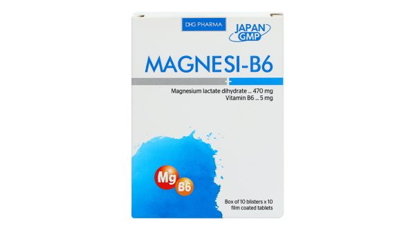Magnesi-B6 điều trị thếu magnesi và vitamin B6 (10 vỉ x 10 viên)