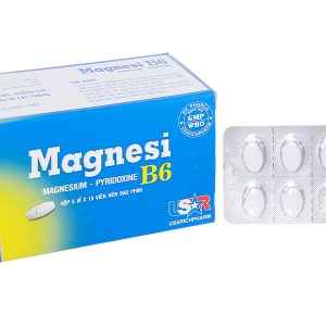 Magnesi B6 Phong Phú trị thiếu magie, giảm lo âu, căng thẳng (5 vỉ x 10 viên)