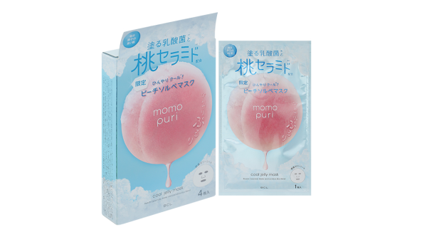 Mặt nạ Momopuri Hương Đào dưỡng ẩm hộp 4 miếng x 22ml