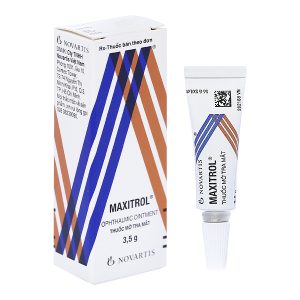 Thuốc mỡ tra mắt Maxitrol trị tình trạng đáp ứng với corticoid ở mắt tuýp 3.5g
