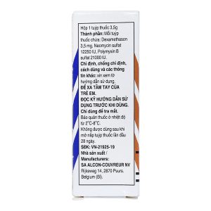 Thuốc mỡ tra mắt Maxitrol trị tình trạng đáp ứng với corticoid ở mắt tuýp 3.5g