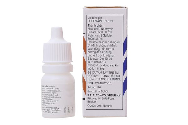 Hỗn dịch nhỏ mắt Maxitrol trị viêm mắt lọ 5ml