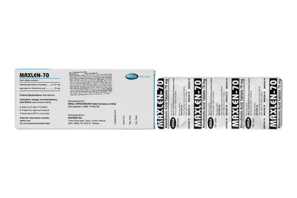 Maxlen-70 trị loãng xương (1 vỉ x 4 viên)