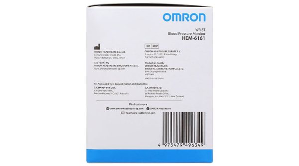 Máy đo huyết áp cổ tay tự động Omron Hem-6161