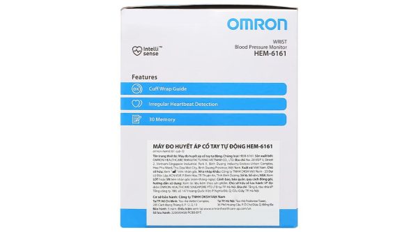 Máy đo huyết áp cổ tay tự động Omron Hem-6161