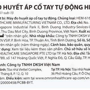 Máy đo huyết áp cổ tay tự động Omron Hem-6161