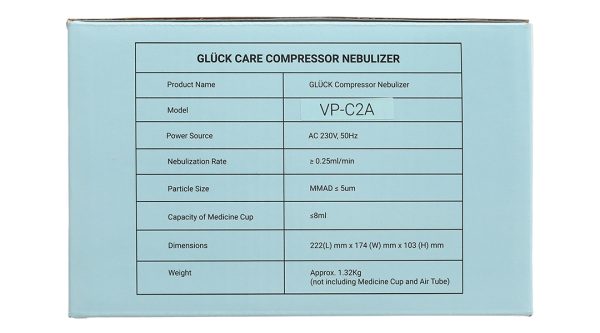 Máy xông khí dung mũi họng Gluck VP-C2A