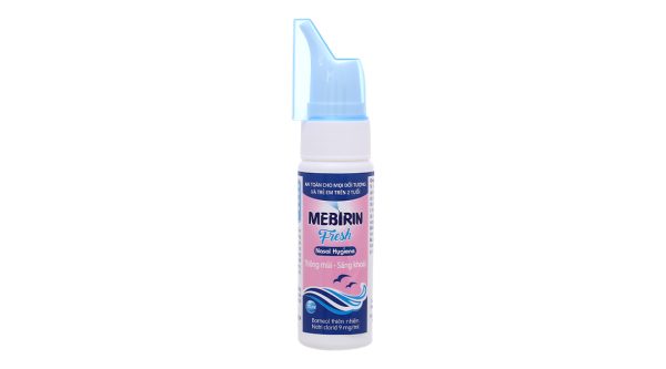 Dung dịch xịt mũi Mebirin Fresh Nasal Hygiene phòng ngừa sổ mũi, ngạt mũi cho bé chai 70ml