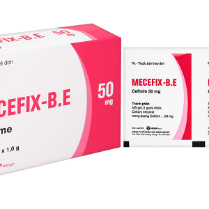 Cốm pha hỗn dịch uống Mecefix - B.E 50mg trị nhiễm khuẩn (20 gói x 1,0g)
