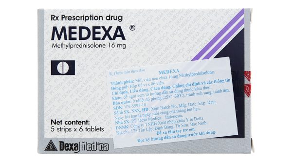 Medexa 16mg thuốc kháng viêm (5 vỉ x 6 viên)